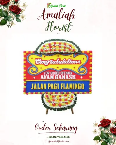 Bunga Papan Congratulation di Tanah Sareal